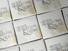 Load image into Gallery viewer, Brushstroke Collection -Printed Engagement Name Cookies
