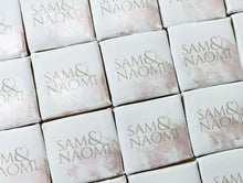 Load image into Gallery viewer, Brushstroke Collection -Printed Engagement Name Cookies
