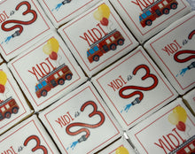Load image into Gallery viewer, Custom Themed Upsherin Cookies- Fire Trucks
