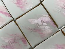 Load image into Gallery viewer, Brushstroke Embossed Collection - Corner Name Cookies
