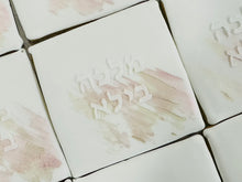 Load image into Gallery viewer, Brushstroke Embossed Collection - Corner Name Cookies
